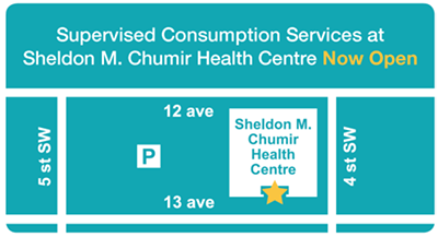 calgary supervised consumption site map
