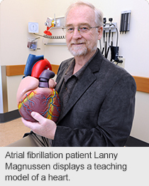 Atrial fibrillation patient Lanny Magnussen.