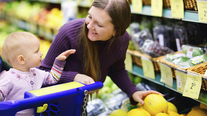 Buying healthy food