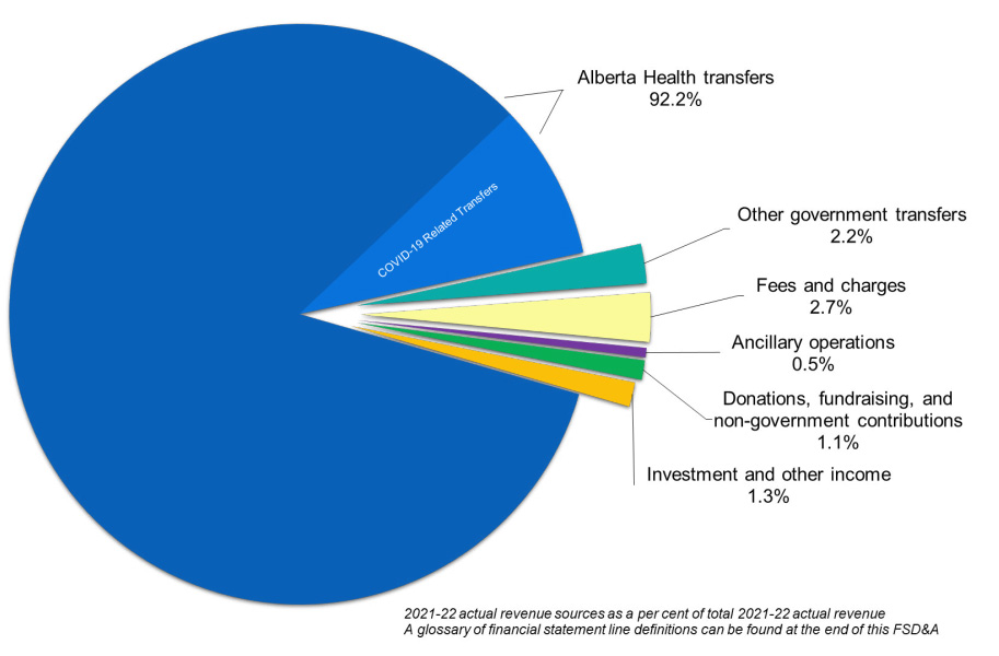 AHS Revenues Pie Graph