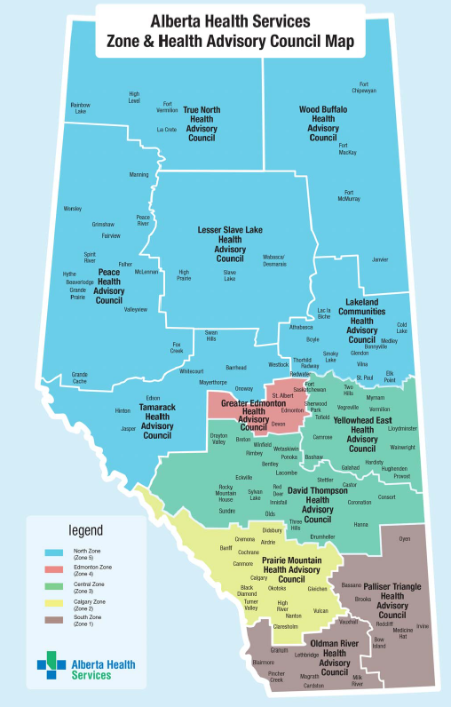 AHS Health Zones