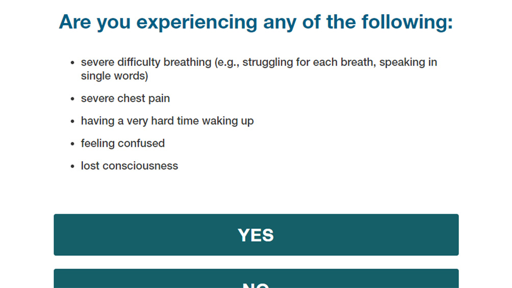 New online tool to help determine need for COVID testing