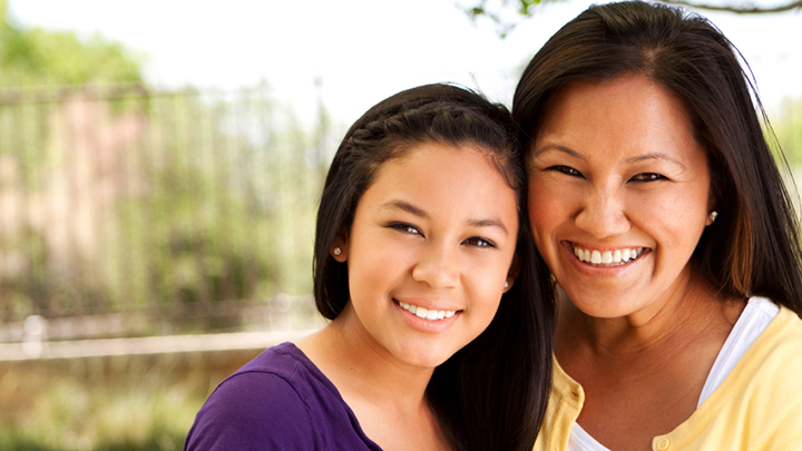 girl and woman