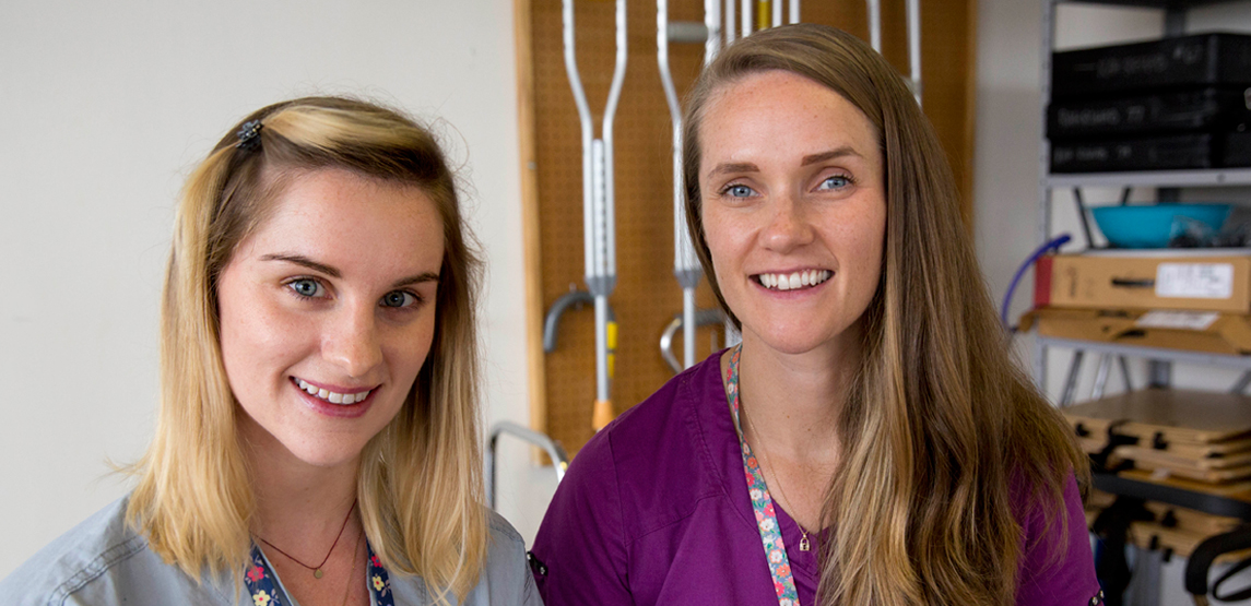 Siobhan, Occupational Therapist and Aoife, Physiotherapist