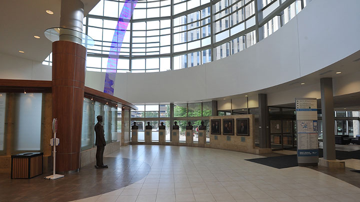Main lobby of the Maz