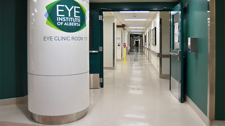 The Eye Clinic doors open at 730AM. Proceed into the clinic and register with the registration staff.