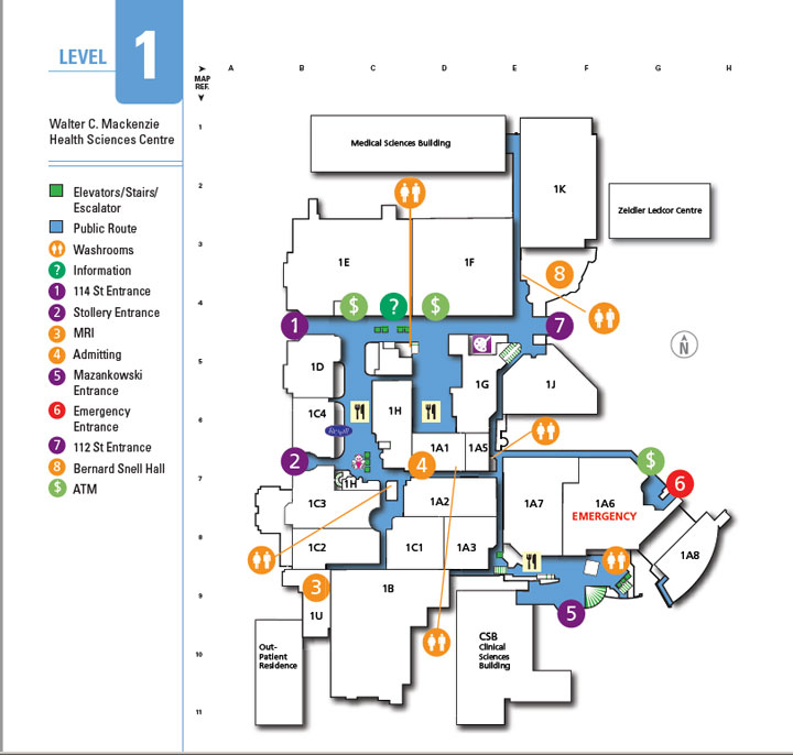 Stollery 1rst Floor Map