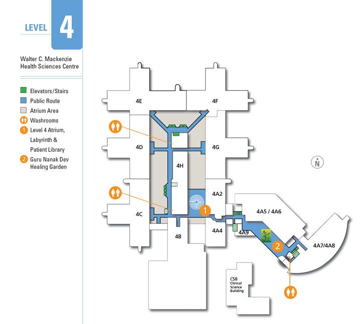 Stollery 4th Floor Map