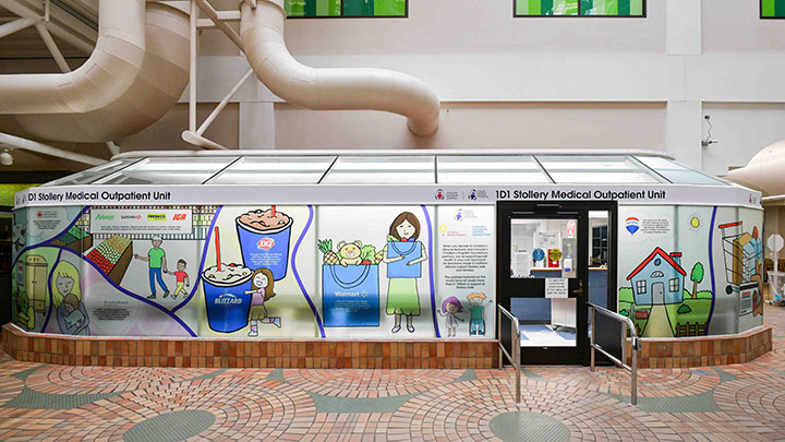 Outside of the Stollery Medical Outpatient Unit