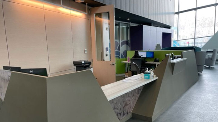 Reception desk