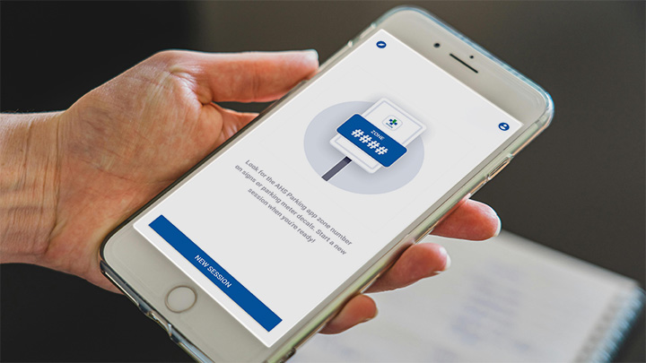 Pay for parking with the AHS Parking App