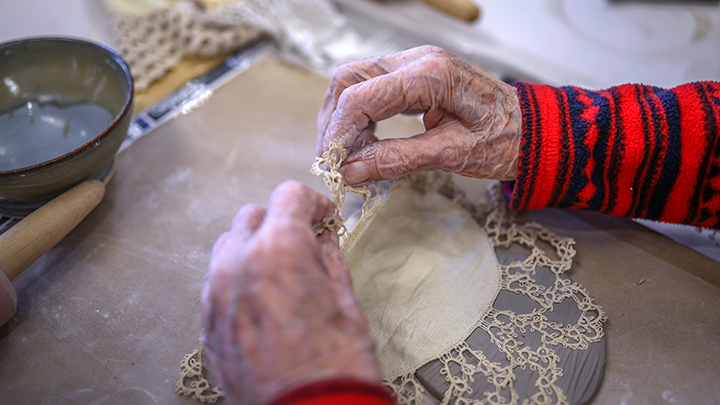 Working with clay helps residents keep their minds active and their hands nimble, utilizing fine motor skills to work with the materials and inspiring their minds through creative activities.