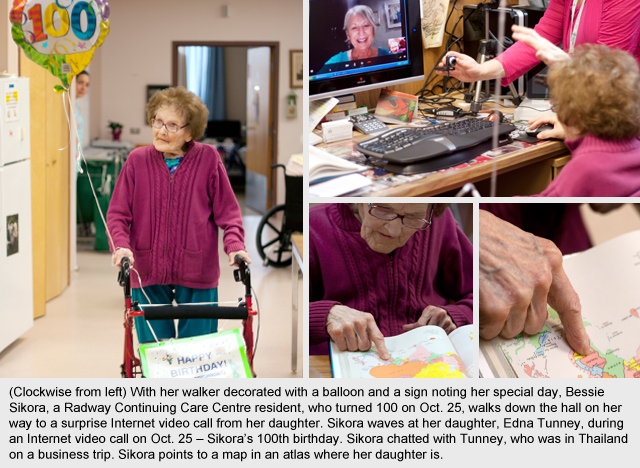 Bessie Sikora celebrates her 100th birthday