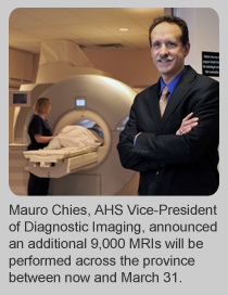 9,000 additional MRIs to be performed by March 31 | Alberta Health Services
