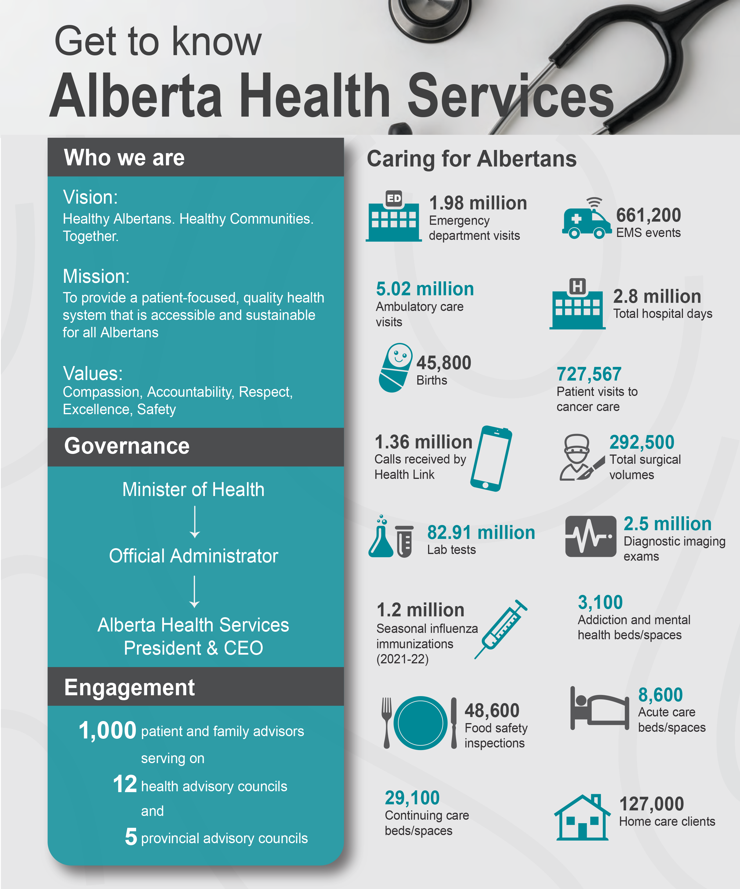 AHS: Get to Know Us Infographic