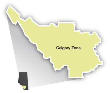 Calgary Zone map