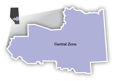 Central Zone map