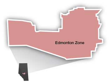 Edmonton Zone map