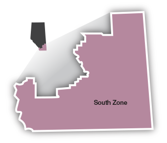 North Zone map