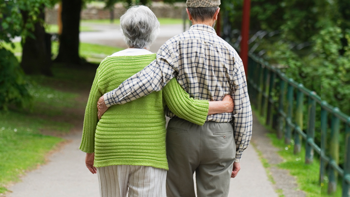 couple walking together