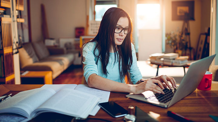 women on a computer