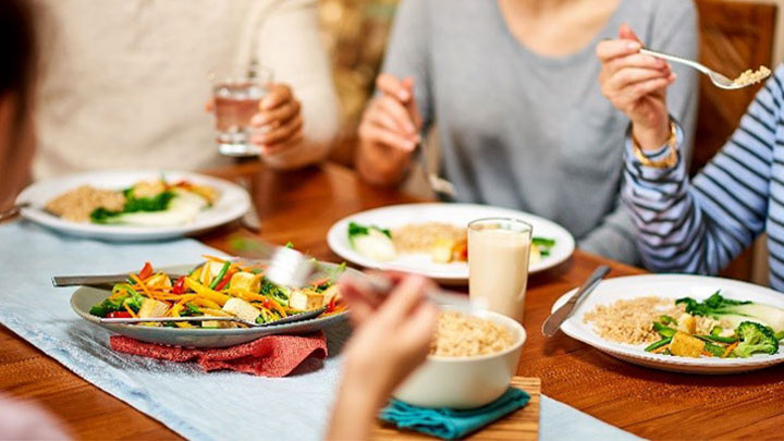 Eating together