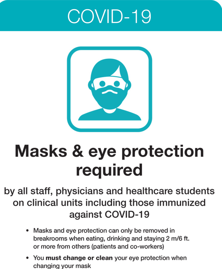 Masks & Eye Protection Required