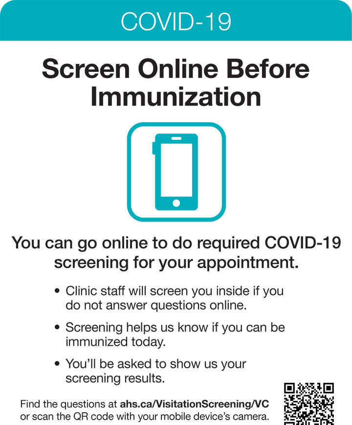 Screen Online Before Immunization