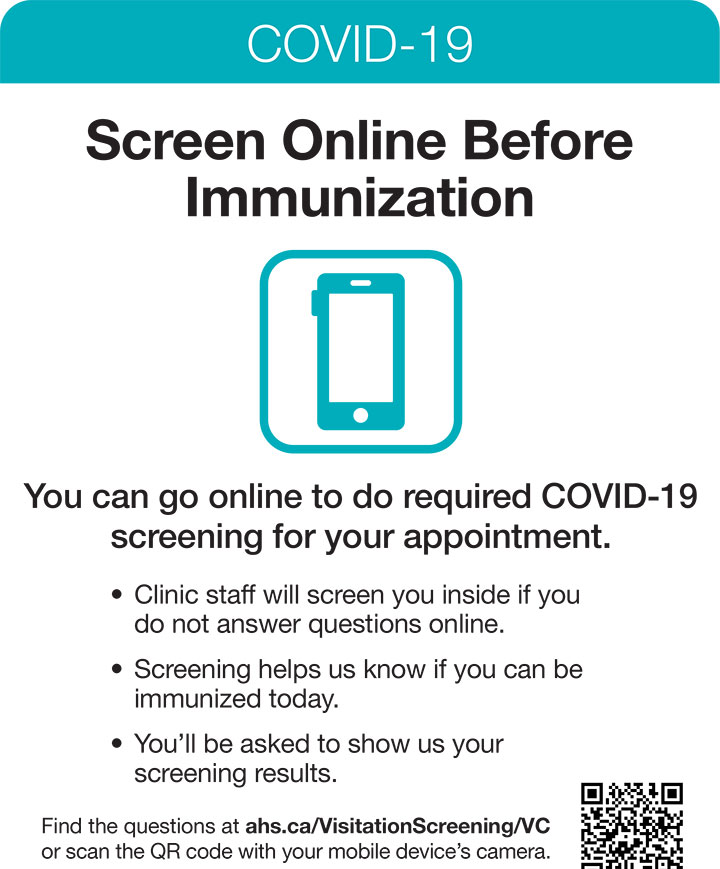 Screen Online Before Immunization