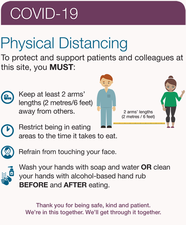 Physical Distancing for AHS Sites