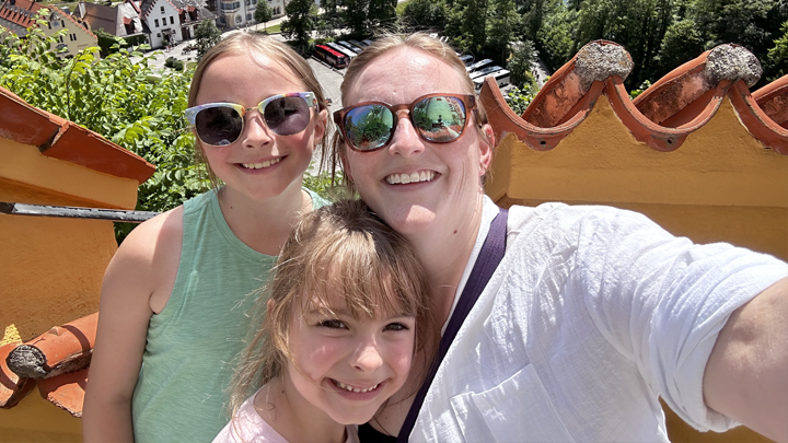 Carolyn Knoechel, a speech-language pathologist with the Calgary Early Supported Discharge team, enjoys seeing people make real connections again with family and friends after a life-changing medical event. “One of the biggest pieces is seeing them be able to participate in their life, even if it looks different. Getting back to those things they love again — it makes me feel good as well as them.” She’s seen here with daughters Bennett, left, and Chloe on a family holiday.