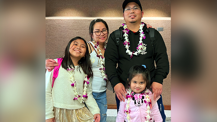 Catriona Viernes’ family includes mom and dad Tsarevna and Mhon, and sister Kirsten, 10. “I’m very happy right now that she’s able to communicate, and that her social skills will be improving in the future,” says mom. “We’re definitely very happy with her hearing aids.”