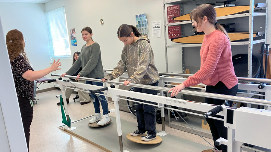 High school students learned about a variety of roles in their rural health facility as well as the steps they need to take to kickstart their own healthcare careers.
