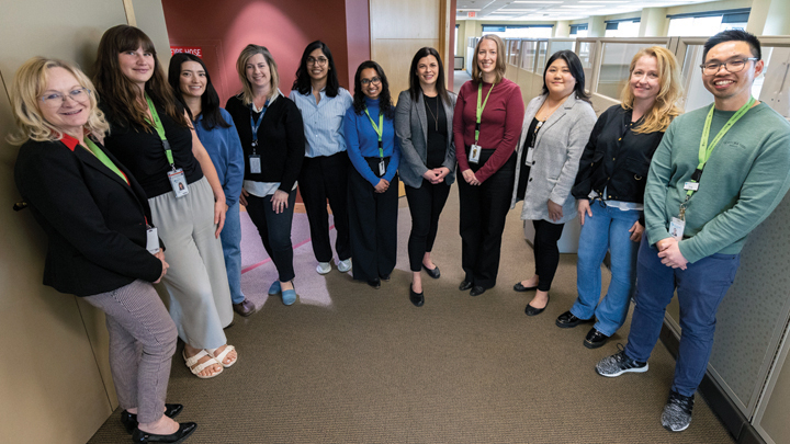 The EZVHH comprises a multidisciplinary team of healthcare professionals who provide acute virtual care to patients in the Edmonton area.