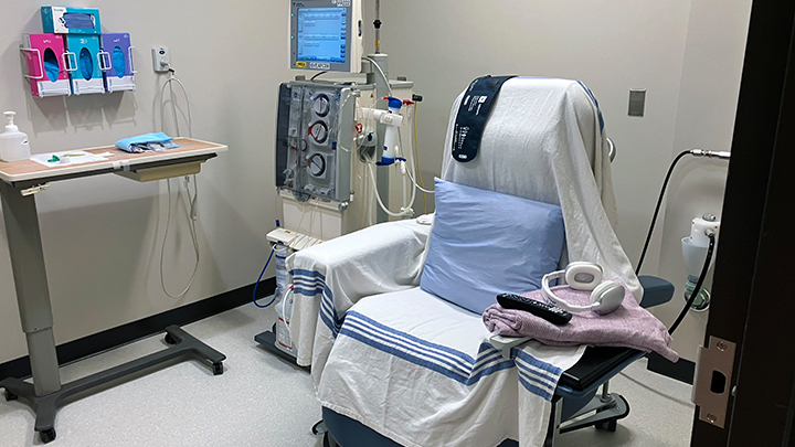 The consolidated space includes additional hemodialysis capacity, home peritoneal dialysis, a Diabetic Nephropathy Prevention Clinic and a new Chronic Kidney Disease Clinic.