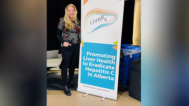 Cari Egan, lead for Partnerships and Implementation Science, Research and Innovation with AHS Provincial Population Public Health, is also a co-investigator for the LiveRx study.