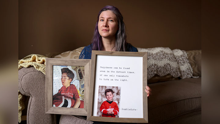 Lori Brown lost her son Daniel in 2021, but drew great comfort from the compassionate hospice care he received at the Rotary Flames House in Calgary.