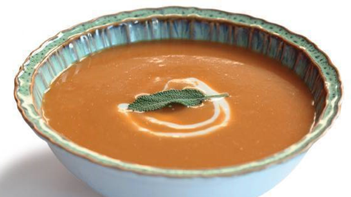 Creamy butternut squash & apple soup