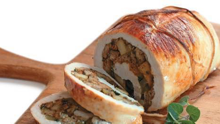 Apple & herb stuffed turkey breast