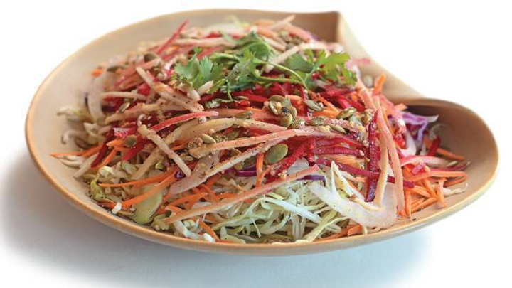 Crunchy and colourful coleslaw