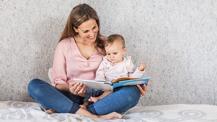 Right from birth, parents can read to their children to build literacy.