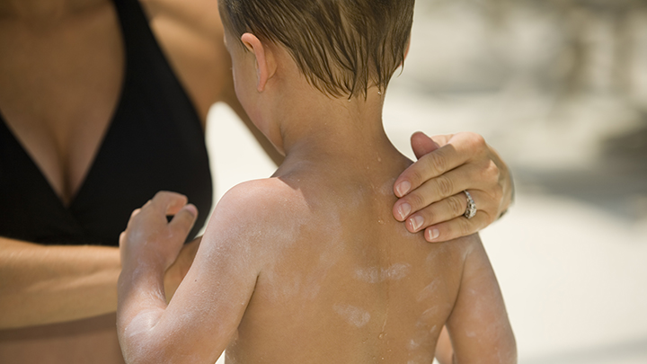 Apply sunscreen when you’re outside every two hours all year long.