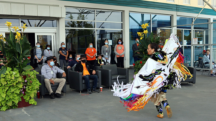 The Royal Alexandra Hospital recognized National Truth and Reconciliation Day by unveiling of a new crosswalk honouring Indigenous peoples. The event included representatives from local Indigenous communities including speakers, drummers, dancers and singers to celebrate the strength of Indigenous peoples, their families and communities.