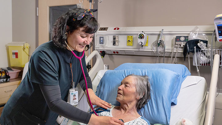 Registered Nurse Islaine Dubuc’s commitment to being beside her patients shines through with every interaction. 