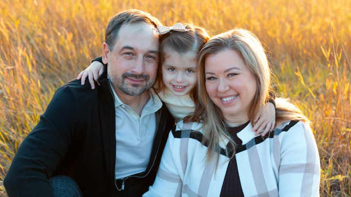 I've been a registered nurse for 20 years and I enjoy helping people on their journey of wellness and practice,” says mentor Jaylene Degroot, provincial director of AHS Accreditation and Engagement & Patient Experience, seen here with husband Ian and daughter Ivy. “I value building meaningful relationships, both with patients and staff — and mentorship is a core component.” Degroot’s contributions to the network were recognized last May when she was chosen as 2025 Mentor Champion.