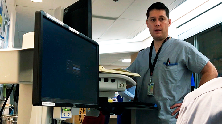 After a serious spinal injury, nurse Kevin Iwaasa has returned to work in Chinook Regional Hospital’s ICU with a new understanding of what patients experience and how he can make a positive difference.