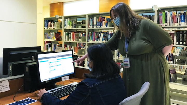 Knowledge Resource Service libraries reopened to staff, patients and families this past March, allowing the team to reconnect with their clients in-person.