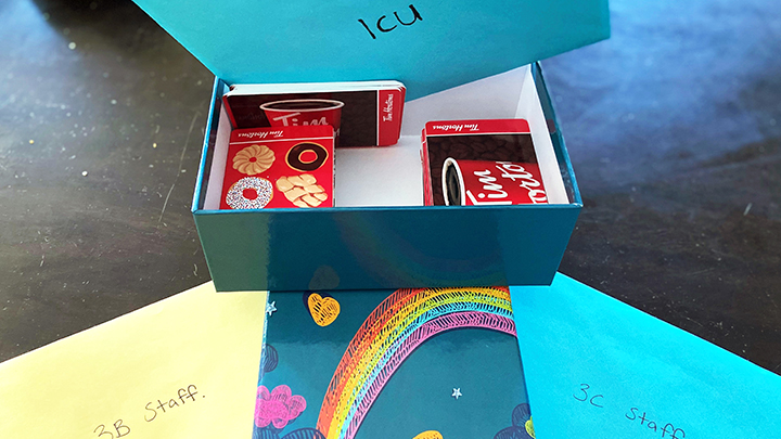 Chinook Regional Hospital staff who work in acute care recently got a morale boost — thanks to handwritten notes of appreciation and gift cards for a sweet treat — from the local public health team.