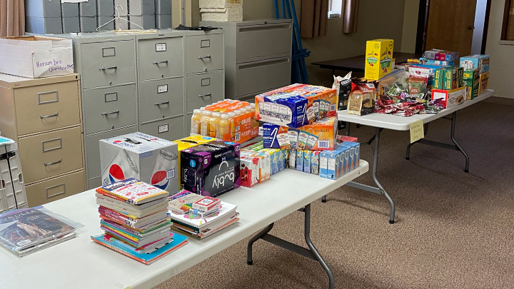 Beverages, magazines, snacks and more were only some of the goodies delivered by members of McKillop United Church to frontline healthcare staff at Chinook Regional Hospital.