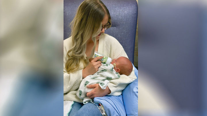 After spending two months in the Stollery NICU at the Royal Alex with her son Shiloh, Madison Prah was happy to see the Stollery Milk Bar open — meaning her breast milk was being prepared and stored in the safest environment possible — and nurses could spend more time at the bedside providing direct patient care. 